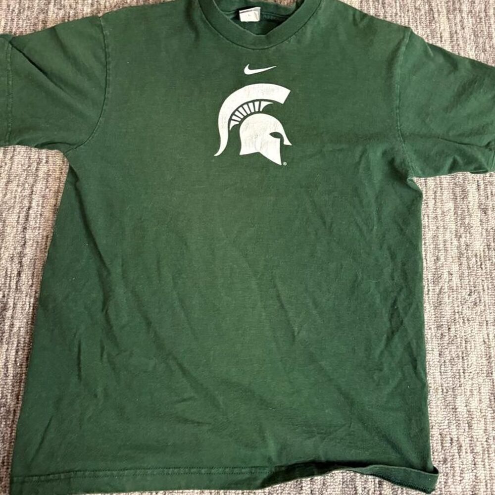 Super crazy vintage retro Y2K grail graphic MSU tee with center swoosh